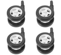 ORFOFE 4 Piezas Ruedas Silenciosas de Plástico Desmontables para Andadores y Cochecitos Infantiles de Ruedas Aplicables Resistentes y Giratorias para Sillas de Paseo y Correpasillos