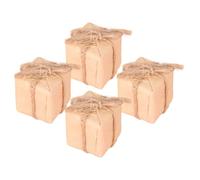 ORFOFE 4 Piezas Scale Kraft Paper Birthday Decorations Mini Festival Ornaments For Dollhouse Mini Decor