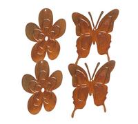 ORFOFE 4piezas Decoraciones Colgantes Hierro Bonsái Adornos Árboles Artesanía Hierro