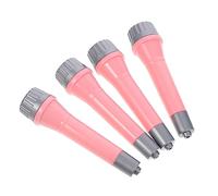 ORFOFE 4piezas Micrófono De Juguete Simulado Rosa Accesorio De Karaoke para Prop De Actuación Juguete De Plástico Seguro y Ligero
