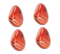 ORFOFE 4piezas Piedras Ágata Natural Sardonyx Pulidas Irregulares Para Decoración y Curación Hogar Medio