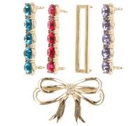 ORFOFE 5 Pares Clips Joya para Cordones de Zapatillas Accesorios Ligeros y Duraderos para Decoración Femenina con Diseño Formas Creativas Fáciles de Instalar y Perfectos para Regalo