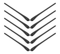 ORFOFE 5 Pares Fundas para Patillas de Gafas Antideslizantes Orificios Redondos, Punta Suave Negra de 1,4 Mm, Protección Cómoda para Orejas, Repuestos para Gafas de Sol y Lectura