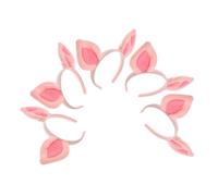 ORFOFE 5 Piezas Diademas de Orejas de Cerdo Rosa para Fiestas y Cosplay Accesorios Suaves y Cómodos para Mujeres Carnavales y Halloween