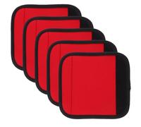 ORFOFE 5 Piezas Fundas Antideslizantes Desmontables para Barra de Dominadas, Almohadillas Acolchadas Rojas para Entrenamiento de Fuerza en Casa, Accesorios Gimnasio Hombre y Agarres
