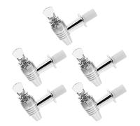 ORFOFE 5 piezas Repuesto Grifo Dispensador de Bebidas Plástico Válvula Espita para Garrafas Fácil Instalación Flujo Suave para Dispensadores de Agua y Jugos Diseño Elegante para Cocina y