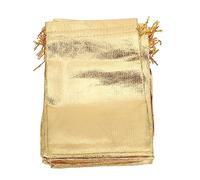 ORFOFE 50 Bolsas con Cordón para Guardar Joyas Elegantes Y de Moda Pequeñas Bolsas de Embalaje para Pendientes Diseño Seguro con Cordón