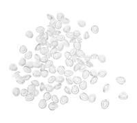 ORFOFE 50 Piezas almohadilla nasal de silicona enchufable almohadillas nasales para anteojos push-in reemplazo nasales para gafas Transparent