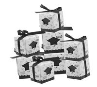 ORFOFE 50 Piezas Cajas de Dulces Graduación de Papel con Diseño de Gorro para Fiestas y Práctico para Celebración y Decoración Temática