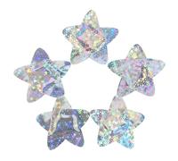 ORFOFE 50 Piezas de Star parches banda de brillo hermosas heridas banda de estrellas shape VENDACIONES ESTAR en forma de brillo de emergencia de polivinilo Azul