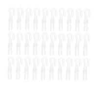 ORFOFE 50 Piezas Ganchos de Aleación para Varillas de Diseño Elegante y Resistente Colgadores Minimalistas para Cortinas Fácil Instalación Agarre Cómodo para Abrir