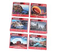 ORFOFE 500 Piezas Puzzle para Adultos Creativo Monumento y Venecia Rompecabezas de Papel y Preciso para Desarrollar Concentración y Paciencia