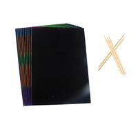 ORFOFE 55 Piezas Papel para Rascar con Herramienta de Raspado Creativo Seguro para Dibujo y Manualidades Infantiles