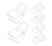 ORFOFE 6 Piezas Clips Transparentes para Cortinas Soportes de Plástico Fácil Instalación Sujetadores para Persianas y Toldos Hogar Agarre Seguro Antideslizante
