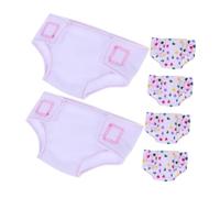 ORFOFE 6 Piezas Conjunto de de Muñeca Ajustables Reutilizables para Muñecas de Ropa Interior Lavable y Accesorios para Americanas para Vestir y Cuidado
