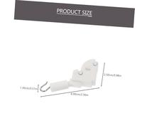 ORFOFE 6 Piezas Gancho para Inclinación de Persianas Horizontales Repuesto para Mecanismo de Control de Varilla Blanco Compatible con Persianas Verticales y Cortinas