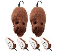 ORFOFE 6 Piezas Juguetes para Gatos Ratones de Cuerda Peluche Pack Unidades Resistentes y Divertidos Juguetes Mecánicos para Mantener Activo Tu Mascota Colores Aleatorios Color Aleatorio
