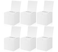 ORFOFE 6 Piezas Urna Electoral Plegable 6x6x6 Pulgadas de Papel