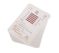 ORFOFE 64 Piezas Completo de Tarjetas I Ching con Ornamentos Chinos Herramienta de Adivinación y Guía Espiritual para Autoconocimiento y de Decisiones para Principiantes y Expertos