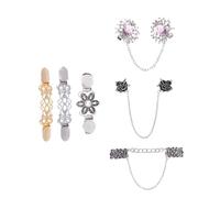 ORFOFE 6piezas Clip de Broche Broche de Moda para Decoración de Ropa Forma de Pinza de Pato para Camisas y Chaquetas