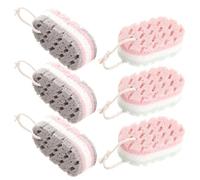 ORFOFE 6piezas Esponjas de Baño de Lufa para Ducha Suaves y Exfoliantes Eliminan la Grasa y Suciedad para Baño y Spa