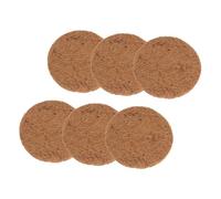 ORFOFE 6piezas Estera para Nido De Almohadilla Natural De Fibra De para Cría De Aves Pequeñas y Huevos Alfombrilla Transpirable y Resistente para Aves Domésticas