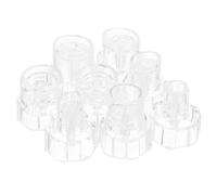 ORFOFE 8 cabezales de repuesto para máquina facial de oxígeno y agua plástico accesorios para limpieza facial y tratamientos con succión de burbujas pequeñas