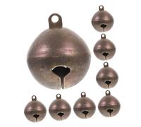 ORFOFE 8 Campanillas de Cobre para Collar de Perro Mini Campanas Artesanales Anilla para Manualidades y Collares de Mascotas Campanilla Pequeña para Perros y Gatos Decoración Vintage