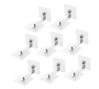 ORFOFE 8 piezas Kit Anclajes Adhesivos sin Taladro para Muebles Antivuelco Correas Seguras para Estanterías Armarios y Cómodas Protección Pared para Seguridad Infantil