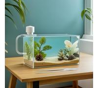 ORFOFE 8 Piezas Pinzas Alimentación Reptiles y Acuario Acero Inoxidable Pinzas Largas Rectas y Curvas para Plantas Peceras Serpientes Dragones Alimentación Precisa Ergonómicas y