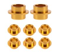 ORFOFE 8 Piezas Rodamientos para Patines en Línea Dorados de Metal 1.50x1.00x0.80cm Ajuste Preciso y Alineación Óptima para Parque de Patinaje y Fitness