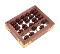 ORFOFE Ábaco de Madera Compacto y Portátil para Aprendizaje de Matemáticas Herramienta Educativa con Cuentas de Columnas para Edad Preescolar y Suministros Escolares