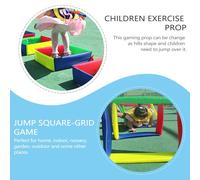 ORFOFE Accesorios de Entrenamiento para 3 Piezas de Cuadrícula Versátil de Cuatro Colores en EVA y Tela Juego Portátil Multifunción para Actividades Interiores y Color Color Aleatorio