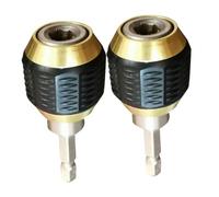 ORFOFE Adaptador De Taladro Hexagonal 60mm Metalico Autbloqueo Rápido Para Llave Eléctrica Bricolaje Profesional 2 Piezas Piezas Herramientas Accesorios Impacto