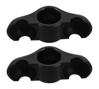 ORFOFE Adaptadores para Pies de Bicicleta Estática 2 Unidades, Almohadillas Antideslizantes de Plástico para Entrenadores de Ciclismo Indoor, Absorción de Ruido y Protección del Suelo,