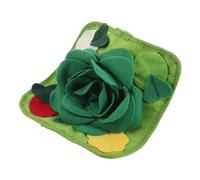 ORFOFE Alfombra para Olfatear Mascotas Verde Tapete Interactivo para Alimentación Lenta de Conejos Hámsteres y Aves de Rompecabezas Estimulante para Pequeños Animales