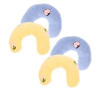 ORFOFE Almohada Flexible para Gatos 4 Unidades en Forma de U Fácil de Limpiar Portátil Y Duradera para Que Las Mascotas Duerman