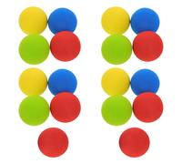 ORFOFE Balones de Entrenamiento de Golf Suaves de EVA Mini Tamaño Multicolor 6 Rojas 4 Amarillas 4 Verdes 4 Azules 18 Unidades para Práctica Interiores y Juegos Familiares