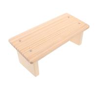 ORFOFE Banco de Oración de Madera Maciza 42 Cm sin Barniz, Silla Ergonómica Acolchada para Meditación y Plegaria, Banco Portátil Resistente para Uso en Templo y Hogar, Soporte Cómodo