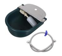 ORFOFE Bebedero Automático para Ganado con Cuenco Resistente de Plástico y Tubo de Acero Inoxidable de Dispensador de Agua para Vacas Caballos Cabras Ovejas y Perros Fácil Instalación