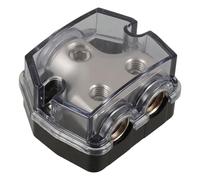 ORFOFE Bloque Portafusibles para Amplificador de Audio de Coche con Protección contra Sobrecarga Caja de Distribución de Corriente Múltiple Aleación Resistente y Fácil Instalación para