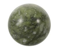 ORFOFE Bola de Cristal de Jade Natural Pulida 4-5 CM para Decoración Feng Shui Adornos Chinos para Escritorio y Estanterías Esfera Verde para Energía Espiritual y Meditación