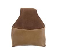 ORFOFE Bolsa Porta Tizas de Billar Reutilizable de Cuero PU Amarillo para Snooker y Pool, Organizador Portátil de Accesorios para Taco, Bolso Compacto para Mesa y Viaje