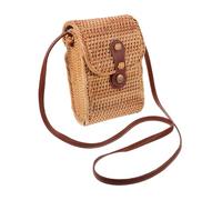ORFOFE Bolso Bandolera de Ratán para Mujer Rústico y para Playa y con Material Natural