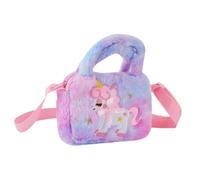ORFOFE Bolso Cruzado Niñas Unicornio de Felpa Pequeño y Bolsa de Hombro Portátil para Niñas Accesorio de Moda para Diario y Infantil Color Aleatorio Color Aleatorio