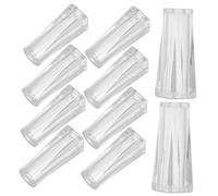 ORFOFE Borlas Transparentes para Persianas Enrollables 10 Piezas, Accesorios De Cordón Resistente, Contrapesos Ajustables para Cortinas Horizontales, Reparación De Persianas y Uso Doméstico