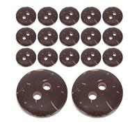ORFOFE Botones de Cáscara Natural 15 Mm, 120 Unidades, Redondos Dos Agujeros, Decoración Rústica para Manualidades, Costura, Crochet y Accesorios DIY