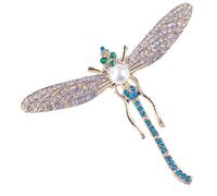 ORFOFE Broche de Libélula con Perlas y Pedrería Alfiler para Ropa y Sombrero Accesorio de Aleación para Mujer Regalo para Fiestas y Ocasiones Especiales