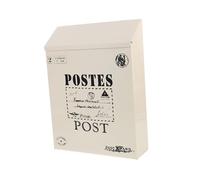 ORFOFE Buzón de Pared Vintage con Cerradura y Llave Caja para Cartas y Periódicos Estilo Retro Decoración Práctica para Jardín y Hogar Buzón Bloqueable Estilo Americano