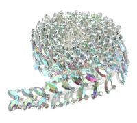 ORFOFE Cadena Brillante de Aleación con Aplique Desmontable para Decoración de Zapatos Bolsos y Prendas Encanto Nupcial para Cinturones y Accesorios de Boda Diseño DIY Elegante y